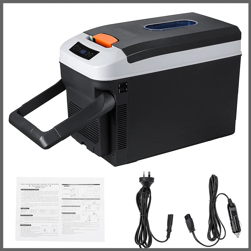 35L Mini Car Refrigerator with Freezer – DC12/DC24V Dual-Use Portable Fridge for Home, Camping, Truck & Caravan