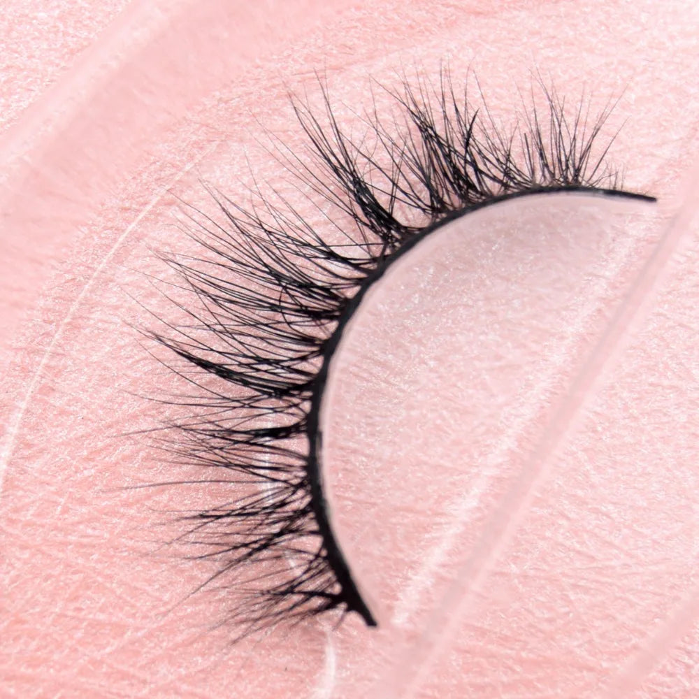 Visofree 3D Mink Eyelashes – Thick Handmade Full Strip Cruelty-Free False Lashes for Makeup M56