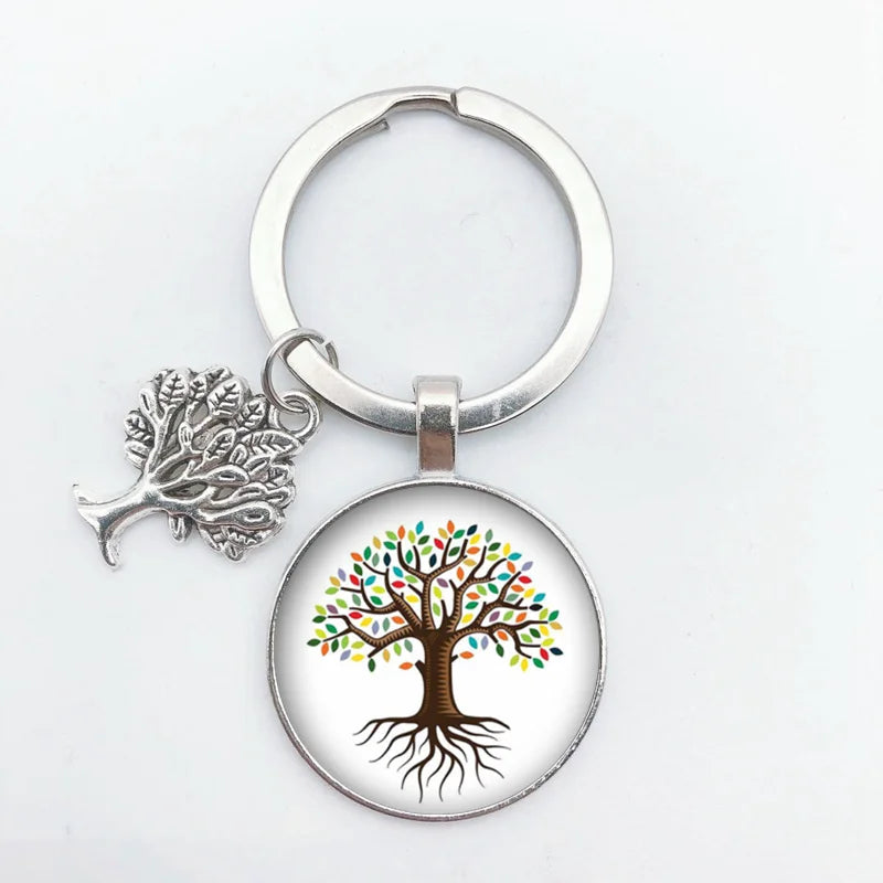 Tree of Life Keychain – Vintage Handmade Fashion Key Ring Jewelry Gift for Men & Women Party & Everyday Use Accessories