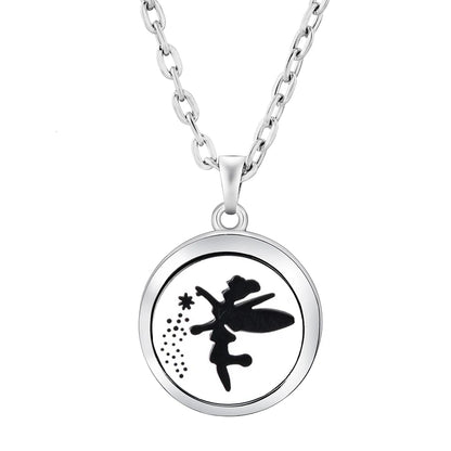 Stainless Steel Tree of Life Aromatherapy Necklace – Essential Oil Diffuser Pendant for Women
