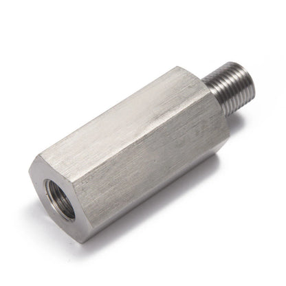 Stainless Steel Oil Pressure Sensor Connector — Side Hole Tee Adapter for 1/8"NPT, 1/4"NPT, M10, M12, M14 Feed Line Gauge