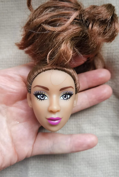 Original 1/6 Doll Supermodel FR Heads — DIY Curly Black Hair Doll Accessories, Limited Edition Collectible Gift