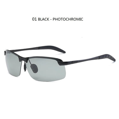 Photochromic Polarized Sunglasses for Men – Color-Changing Driving Glasses for Day & Night Vision