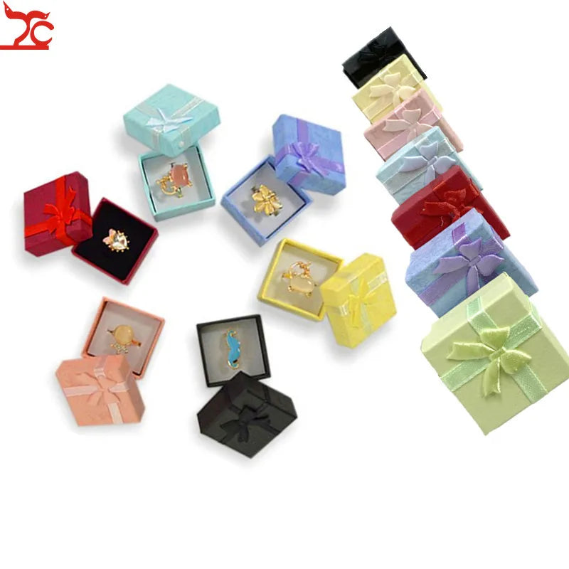 12/24/36pcs Ring & Earring Storage Boxes — High-Quality Paper Jewelry Gift Packaging Container Display