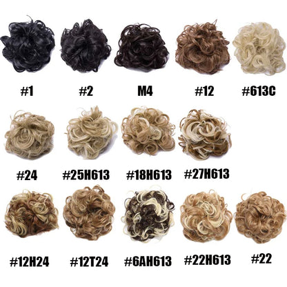 BENEHAIR Messy Hair Bun – Synthetic Chignon Hairpiece Scrunchy for Women Updo Styling