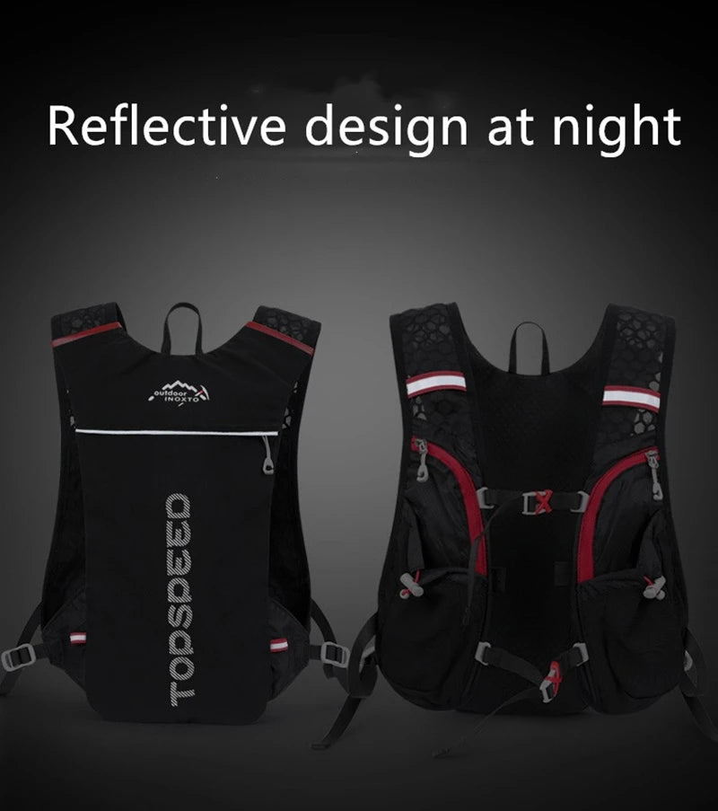 5L Ultralight Outdoor Trail Running Backpack — Hydration Vest with 500ML Water Bottle for Men