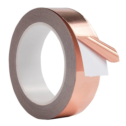 YX 10M Conductive Copper Foil Tape - Single-Sided EMI Shielding Anti-Static Adhesive Repair Tape