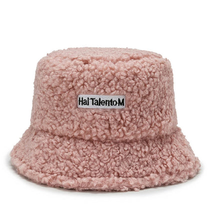 Unisex Winter Fleece Bucket Hat – Warm Cold-Resistant Fashionable Fisherman Cap with Sunshade