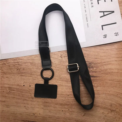Polyester Adjustable Webbing Lanyard – Wrist & Neck Sling, Multifunctional Mobile Phone Rope with Gasket