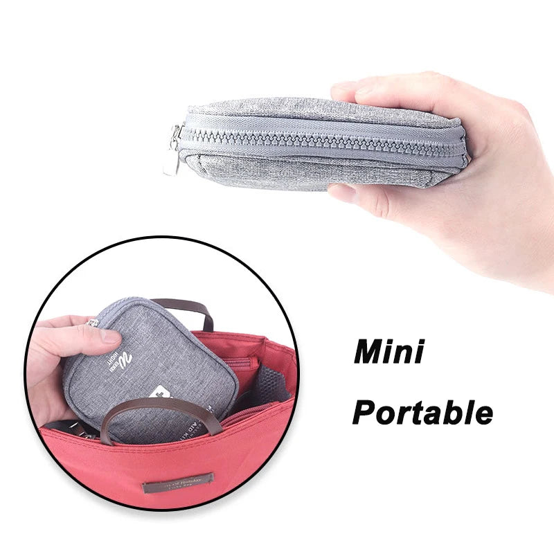 Mini Portable Medicine Storage Bag — Travel First Aid Organizer for Camping, Emergency, and Survival, Pill Case