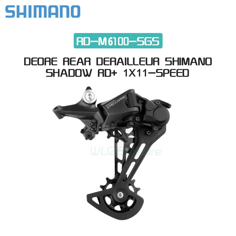 SHIMANO DEORE M6100 12-Speed Derailleur & Shifter Lever - RD-M6100-SGS 12V MTB Bicycle Original Parts