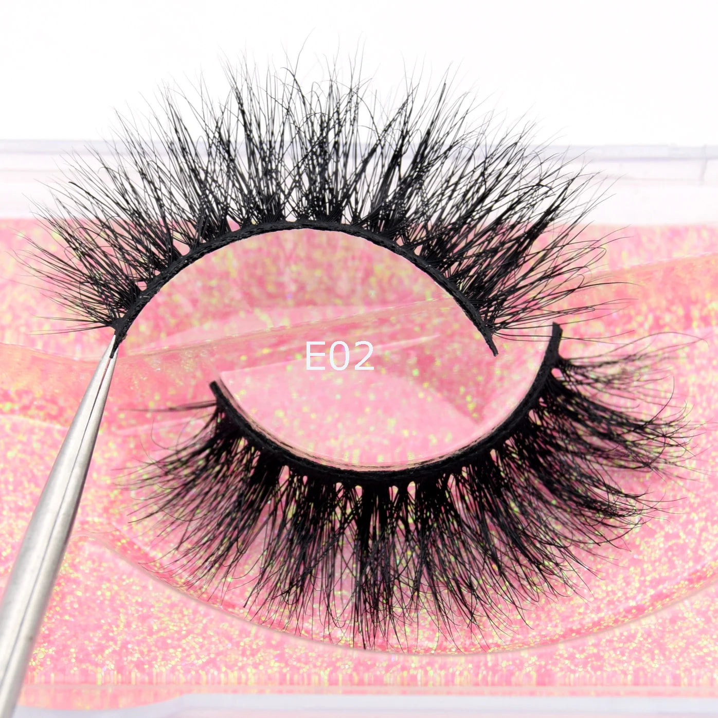 Visofree 3D Mink Eyelashes – Thick Handmade Full Strip Cruelty-Free False Lashes for Makeup M56