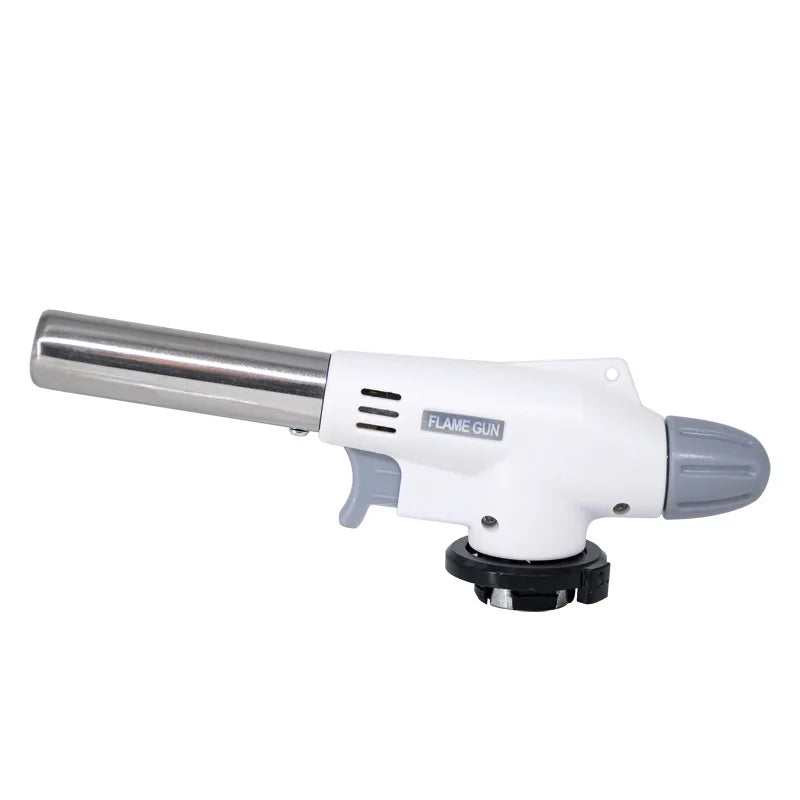 Welding Gas Torch Flame Gun - Butane Auto-Ignition Burner for Soldering, Cooking, Heating, Blowtorch Lighter