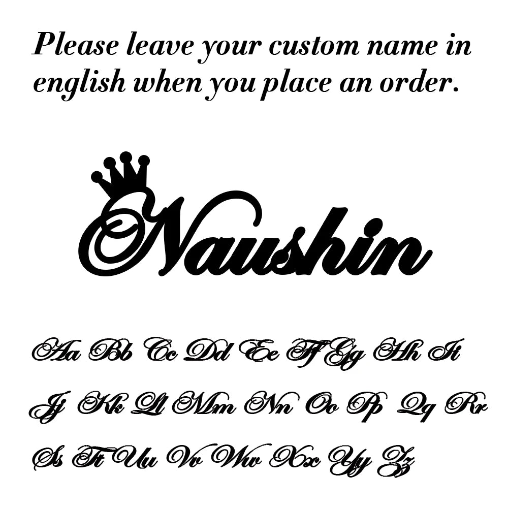 Sipuris Custom Name Necklace - Personalized Gold Stainless Steel Choker Jewelry Gift for Women & Men Wedding Style