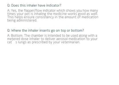 Pet Aerosol Chamber Inhaler — Silicone Mask Spacer for Cats and Dogs