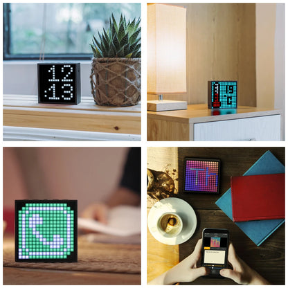 Divoom Timebox Evo Bluetooth Speakers – Wireless with Clock, Alarm, Programmable LED Display for Pixel Art Creation, Unique Gift