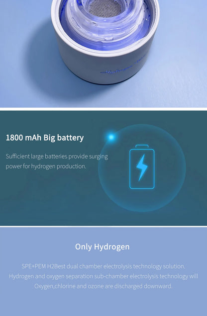 BlueVida SPE&PEM Hydrogen Water Generator - High Concentration, 2 Work Modes & Self-Cleaning, Hydrogen Absorption