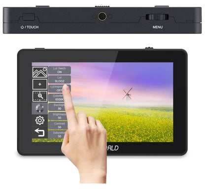 FEELWORLD F6 PLUS V2 6" DSLR Camera Field Monitor – 3D LUT, Touchscreen IPS, 1920x1080 FHD, 4K Support, Focus Assist