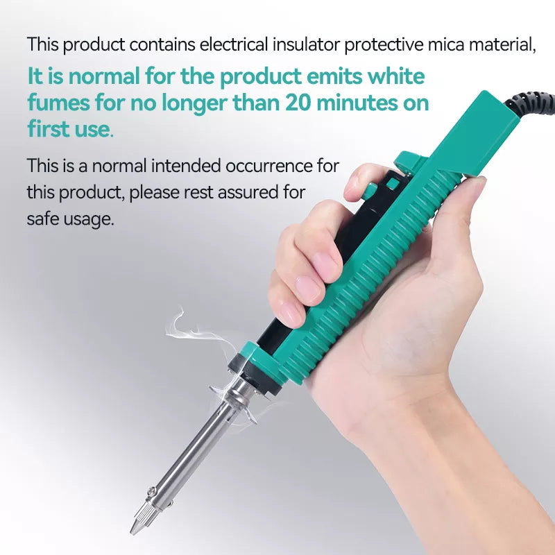 YIHUA 30W 929D-V Electric Vacuum Desoldering Iron: Suction Pump Soldering Repair Tool with Welding Nozzle - 110V/220V