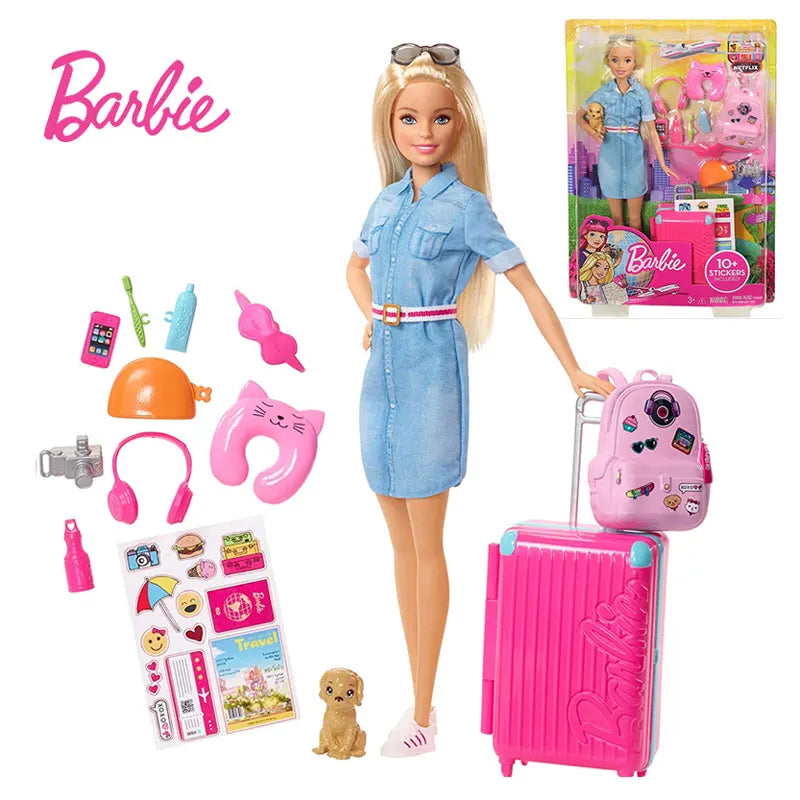 Original Barbie Baby Care Teacher Cart Playset – Princess House Role Play Toy Gift for Girls