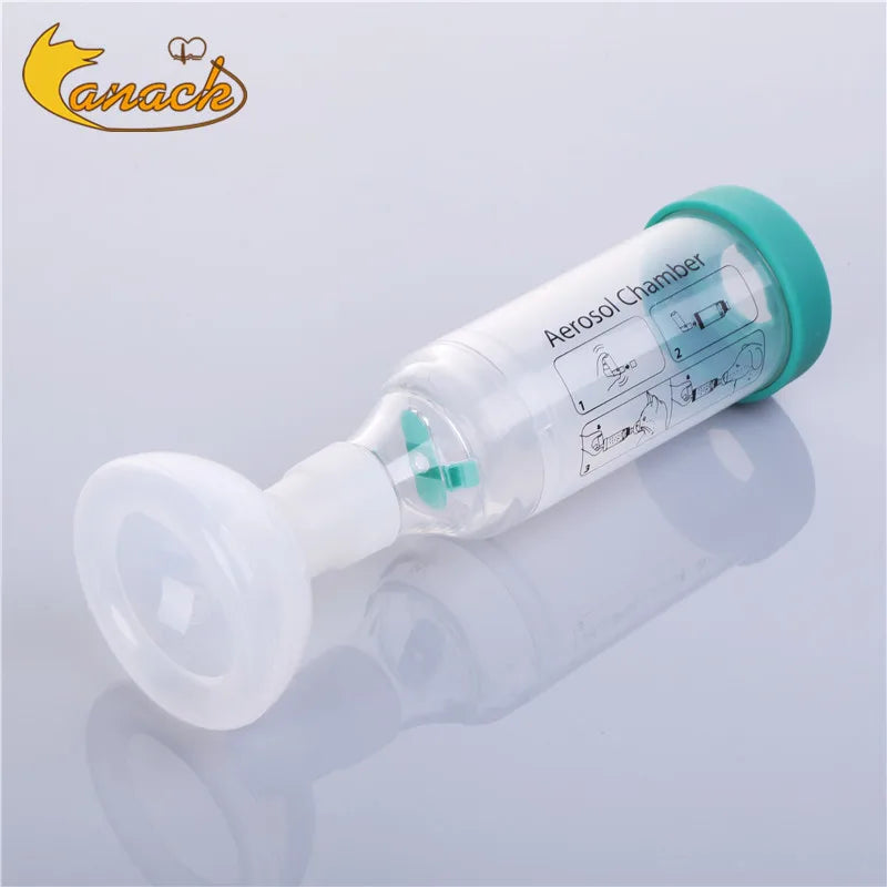 Pet Aerosol Chamber Inhaler — Silicone Mask Spacer for Cats and Dogs