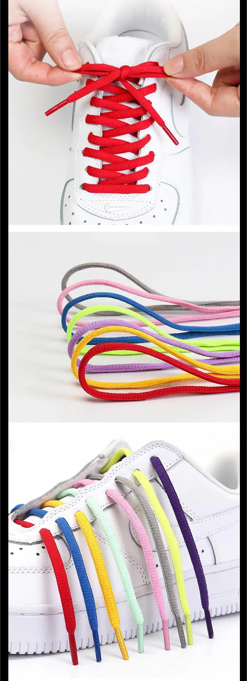 Classic Round Shoelaces – High-Quality Multi-Color Sport & Casual Shoe Laces for Men & Women