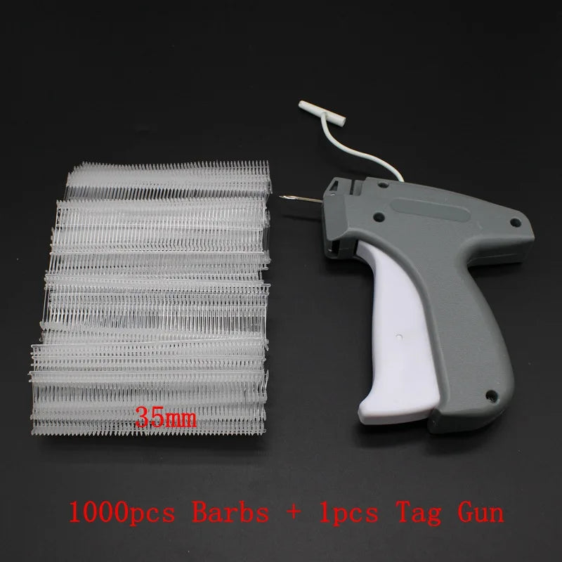 Tag Gun with 1000 or 5000pcs 35mm Barbs — Garment Price Label Tagging Kit