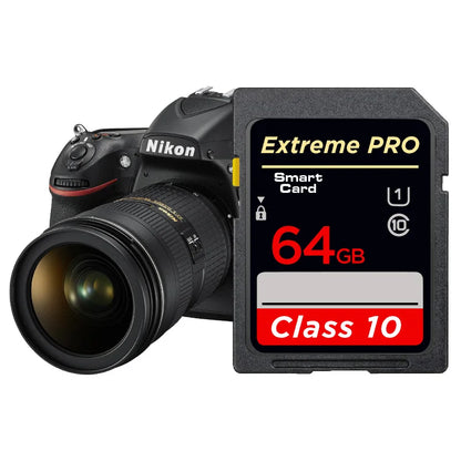 High-Speed Class 10 SD Card – 8GB, 16GB, 32GB, 64GB, 128GB, 256GB for Camera, SDA1HC & SDA1XC Flash Memory Card