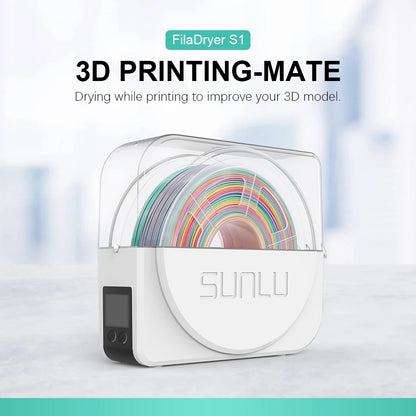 SUNLU S1+ 3D Filament Drying Box – Fila-Dryer Storage Holder for Dry Filament with Fast Heating