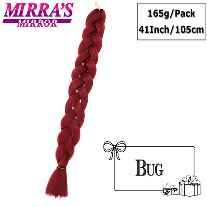 41" Jumbo Braiding Hair Extensions – Purple, Pink & Blue Ombre Synthetic Hair for Box Braids, Wholesale Support