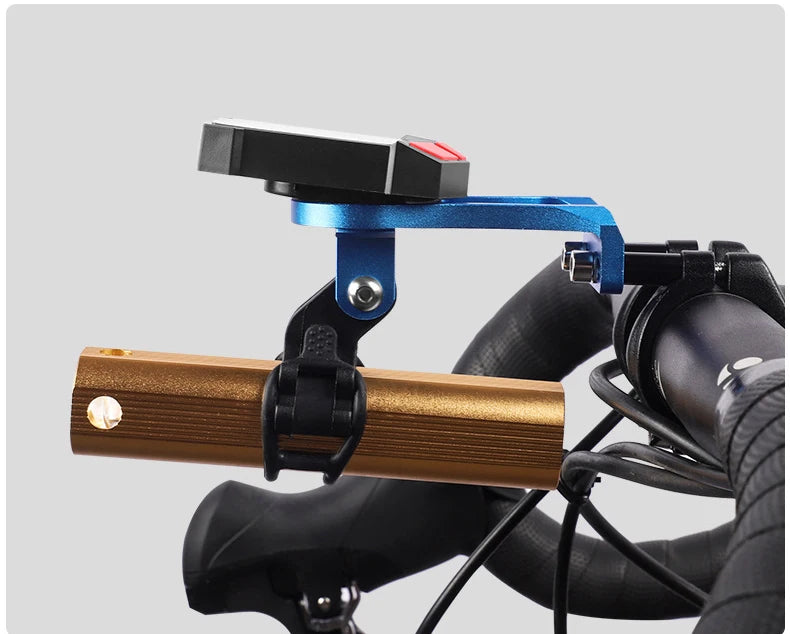 Aluminum Bike Computer & Camera Mount – Handlebar Bracket for Garmin, Road & Mountain Cycling (RR7322)
