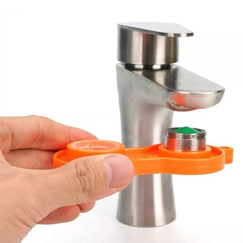 Faucet Bubbler Wrench - Universal Water Outlet Aerator Tool for Nozzle Filter Repair - Replacement Disassembly Spanner