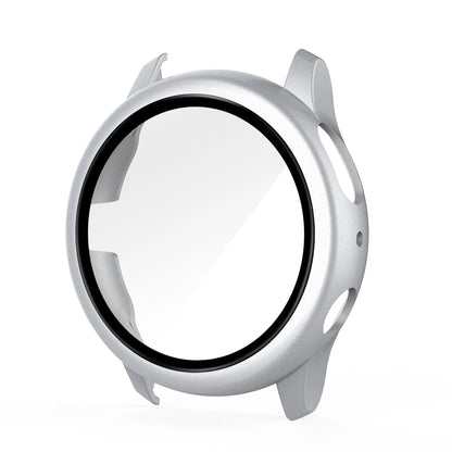 Samsung Galaxy Watch Active 2 Protective Case - Full Coverage Bumper with Tempered Glass Screen Protector for 40mm & 44mm