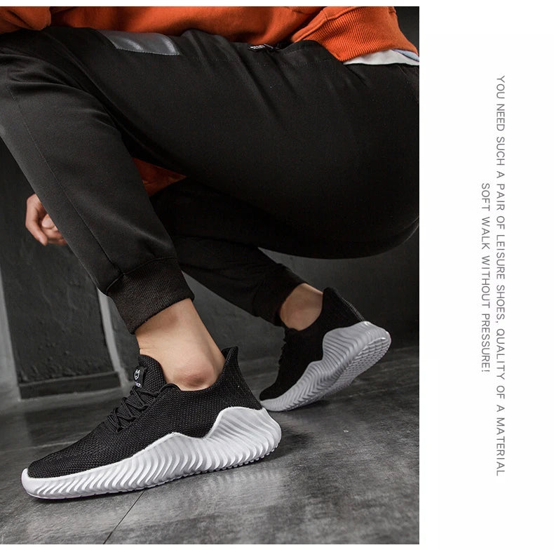 Men's White Sneakers – Casual Walking & Running Shoes, Plus Size 49, Tennis Masculino