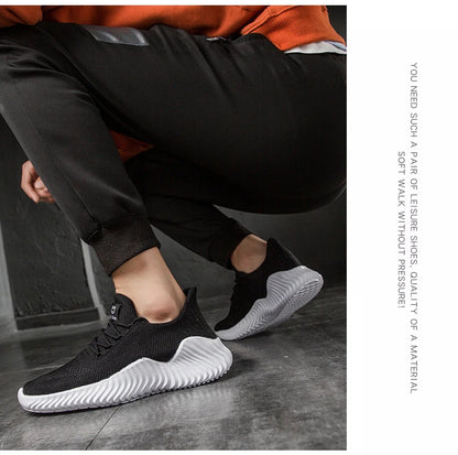 Men's White Sneakers – Casual Walking & Running Shoes, Plus Size 49, Tennis Masculino