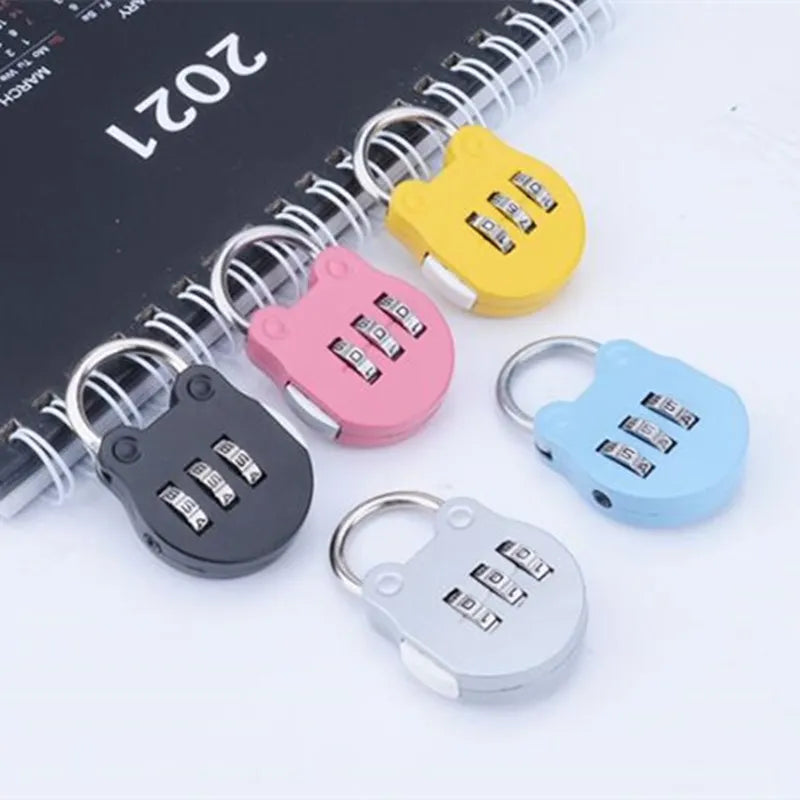 KK&FING 3-Digit Combination Padlock – Luggage, Gym Locker, and Drawer Safe Lock for Travel and Security