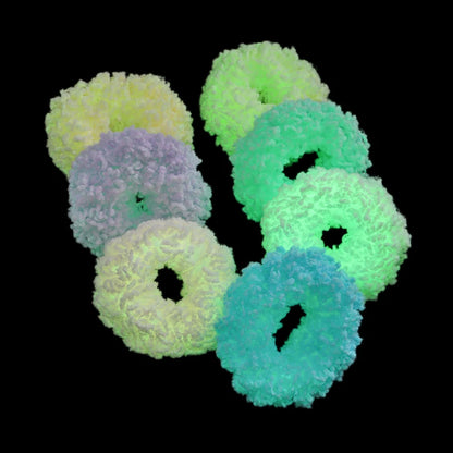 Luminous Plush Hair Ropes - Colorful Hair Accessories for Women and Girls, Ponytail Holders, Scrunchies, Elastic Hair Bands