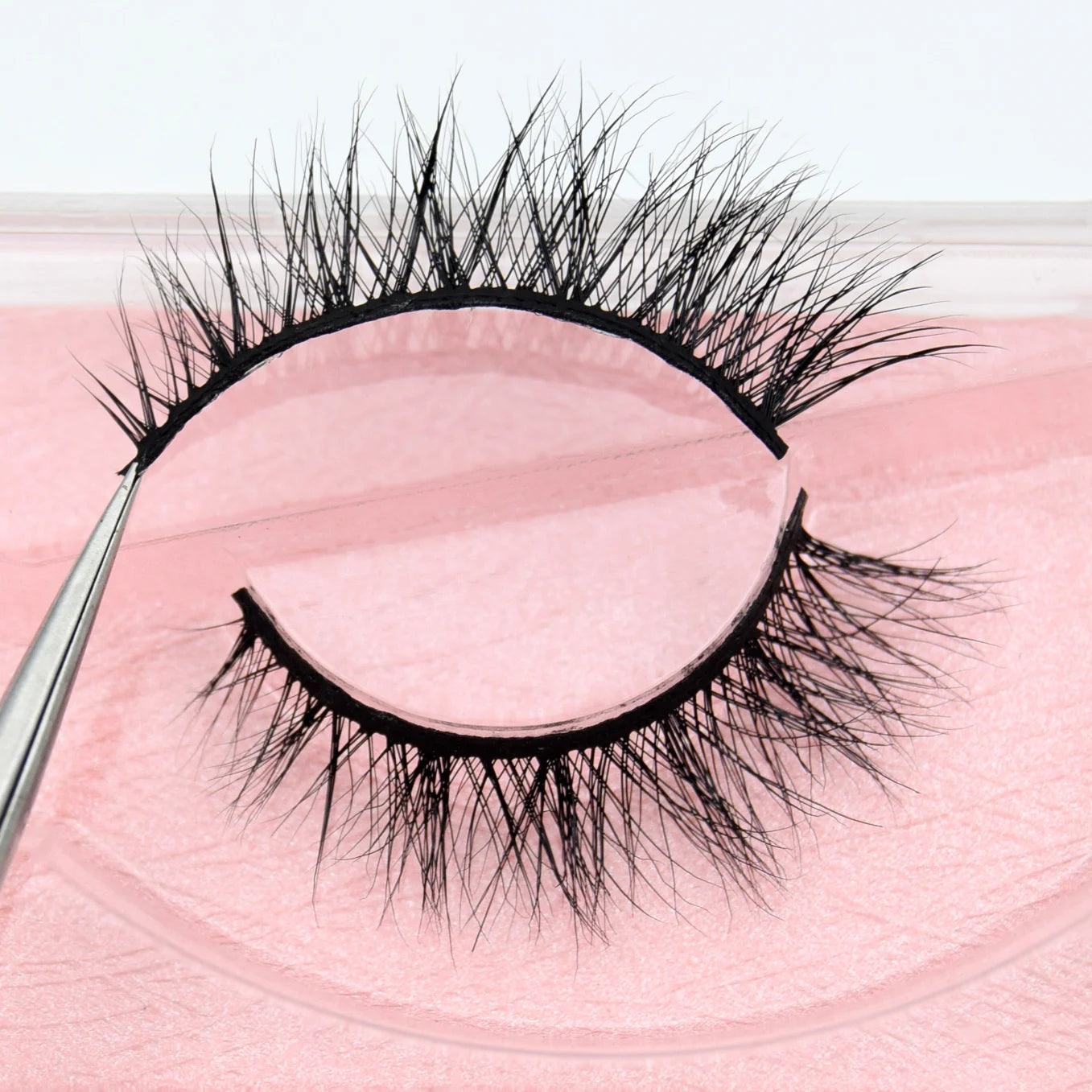 Visofree 13mm 3D Mink Eyelashes – Natural Long Handmade Cruelty-Free False Lashes for Makeup G04