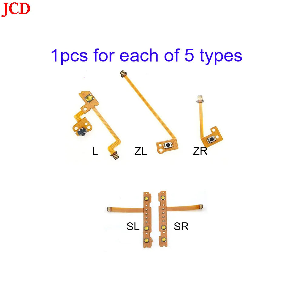 JCD Left & Right Shoulder Trigger Buttons Flex Cable – ZL/ZR/L/SL Replacement for Nintendo Switch Console with Analog Joystick Tool