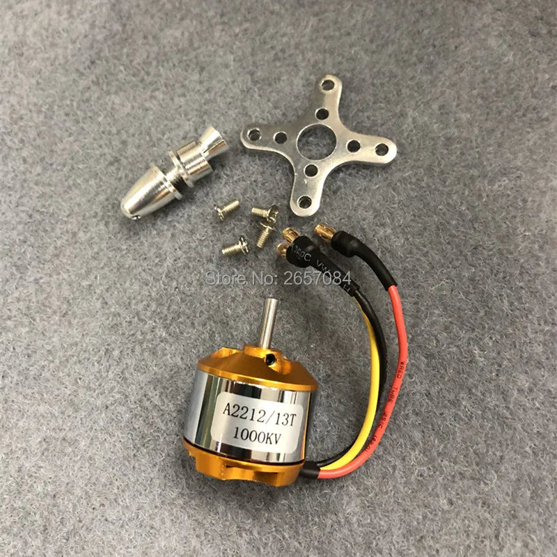 2212 A2212 1000KV Brushless Motor Kit – 30A ESC, Motor Mount, 1060 Propeller & SG90 9G Micro Servo for RC Plane & Helicopter