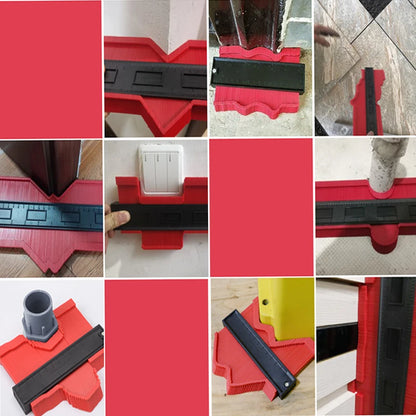 Profile Contour Gauge Line Copier Ruler: Cutting Template for Woodworking & Ceramic Tiling - Measuring Instrument Tool