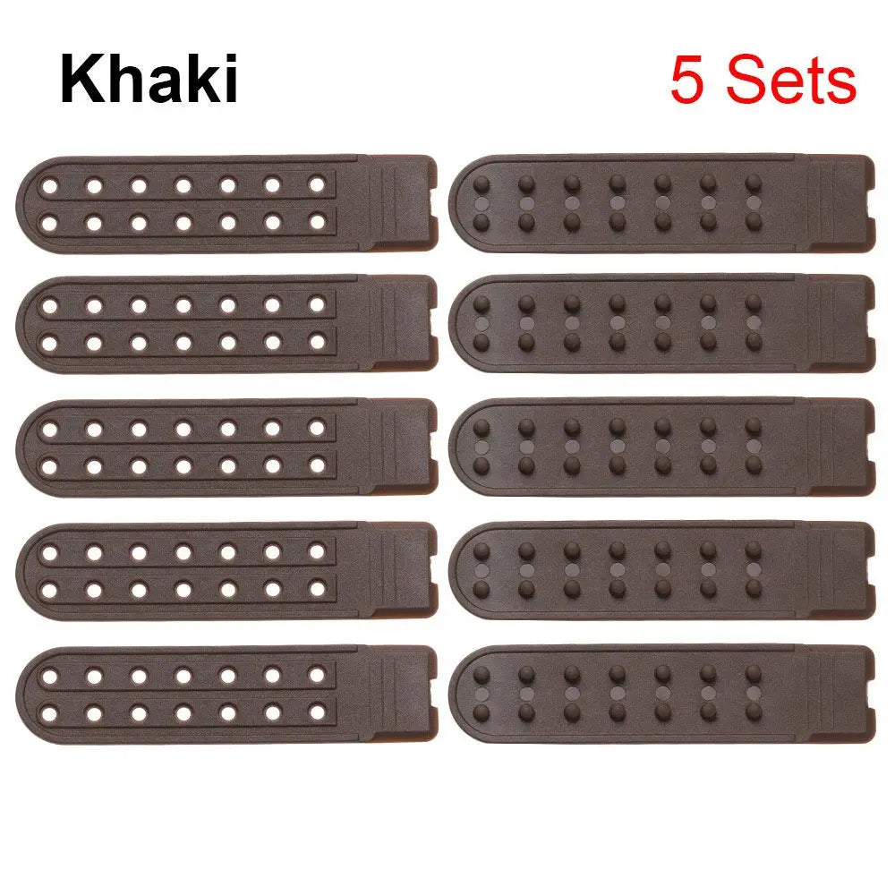5 Sets Snapback Strap Replacement – 7-Hole Colorful Hat Repair Fastener Buckle Clip Extender for Baseball Caps