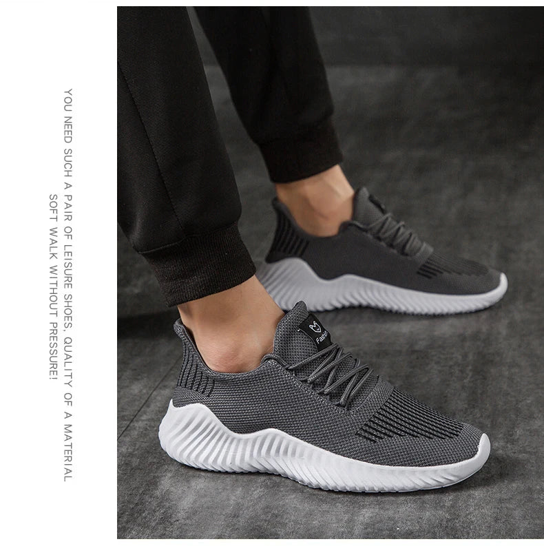 Men's White Sneakers – Casual Walking & Running Shoes, Plus Size 49, Tennis Masculino