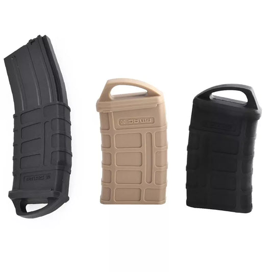 Tactical M4/M16 Fast Magazine Rubber Holster - 5.56 Mag Bag Sleeve Slip Cover for Gun Airsoft Cartridge, Hunting Accessories