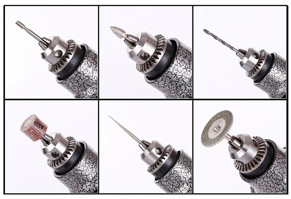 500W Electric Engraver Drill – 6-Speed Variable 35000RPM Rotary Grinder Polishing Tool 110V/220V