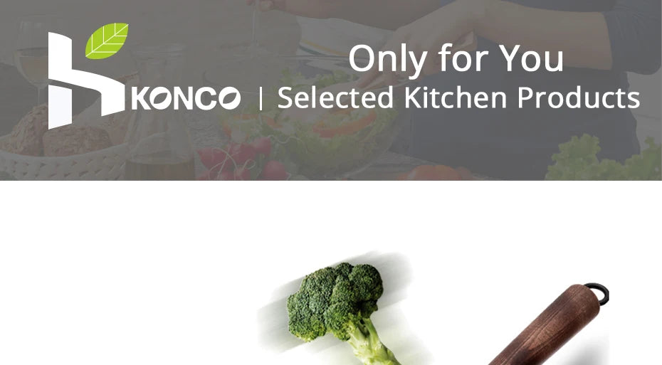 Konco 32cm Cast Iron Wok – Non-Coated Chinese Cookware Pan for Gas & Induction Kitchen Use