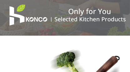 Konco 32cm Cast Iron Wok – Non-Coated Chinese Cookware Pan for Gas & Induction Kitchen Use