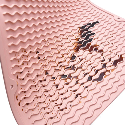 Silicone Dish Drying Mat 40x30cm | Large Countertop & Sink Draining Mat, Heat-Resistant Trivet