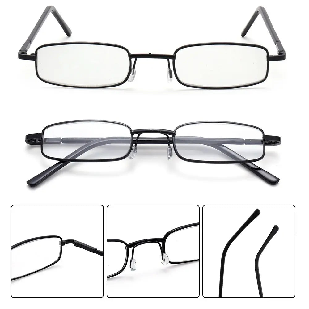 Mini Folding Computer & Reading Glasses – Portable Presbyopia Pen Glasses for Men & Women +1.0 to +4.0 with Storage Box