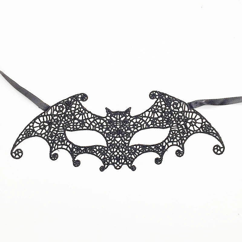 Sexy Lace Eye Mask for Women — Venetian Masquerade, Halloween & Carnival Half-Face Cosplay Party Mask